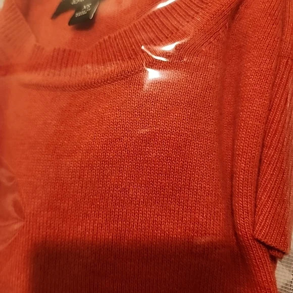 Banana Republic Italian Merino Wool Blend Sweater Orange Preppy Outdoors XS - Picture 13 of 13